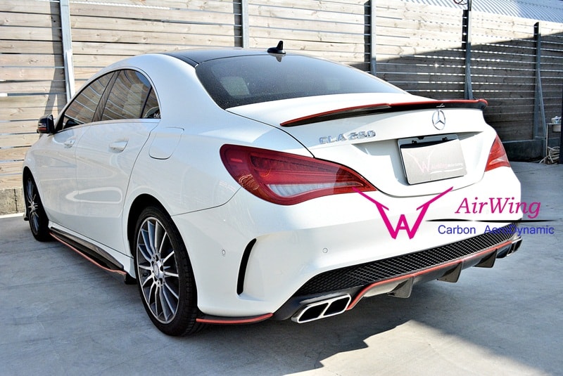 /Mercedes-Benz W117 CLA45 style carbon diffuser- big fin 2